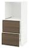 METOD / MAXIMERA High cabinet w 2 drawers for oven, white/Voxtorp matt white, 60x60x140 cm - IKEA