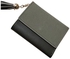 Trifold PU Leather Coin Purse Grey