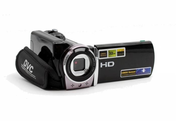 DV613 3.0 Inch Digital Full HD Camera 1080P 16MP pixels Video Camera TFT LCD 16X Zoom Camcorders DVR Recorder-Black