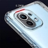 Xiaomi Mi 11 Lite 6.55 Inch (Xiaomi Mi 11 Lite) Acrylic Back Case with Edges Cover Full Camera Protector - Transparent