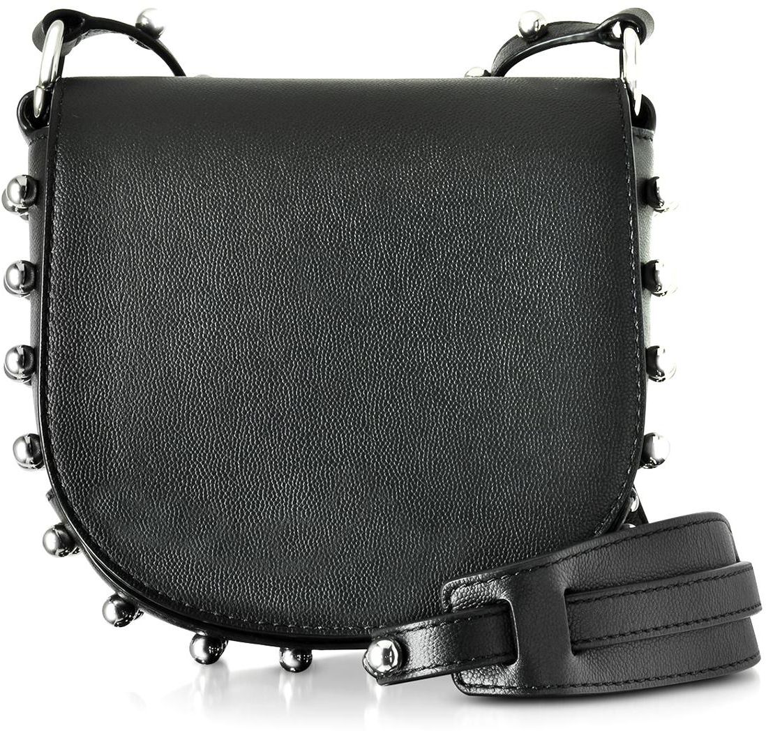 Alexander Wang - Mini Lia w/Ball Studs Black Leather Crossbody Bag