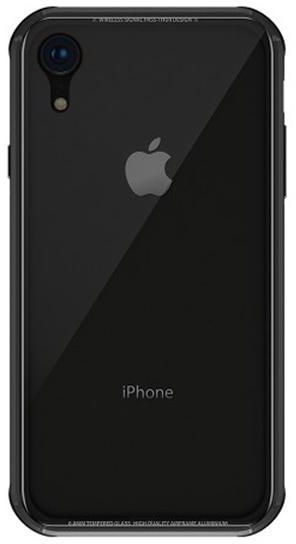 iGLASS Case for Apple iPhone XR (Black)