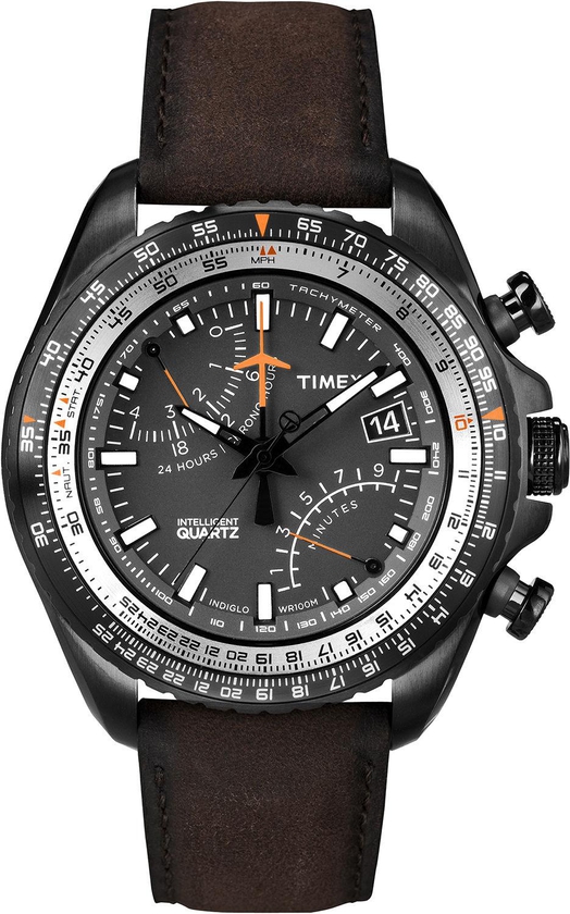 Timex Men's Intelligent Quartz "Aviator" Stainless Steel Watch