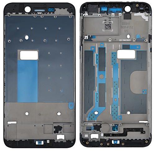 Generic iPartsBuy OPPO A77 / F3 Front Housing LCD Frame Bezel Plate(Black)