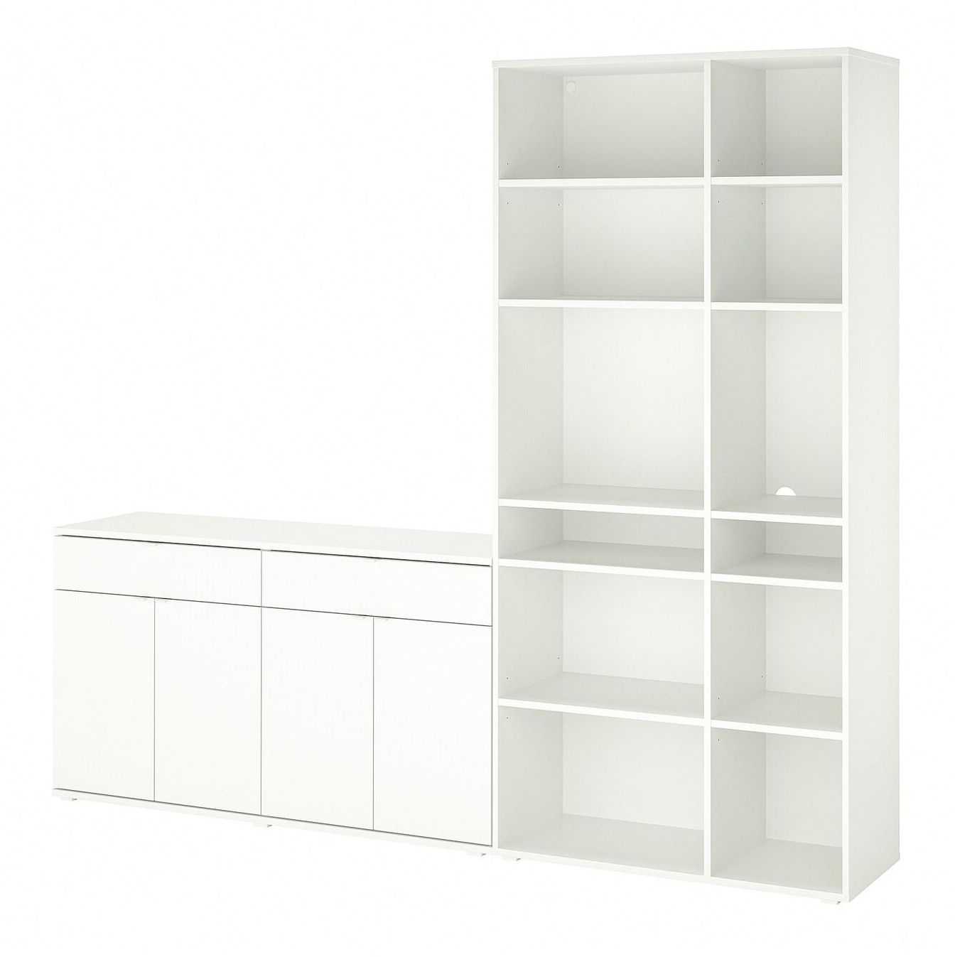 VIHALS Storage combination - white 235x37x200 cm