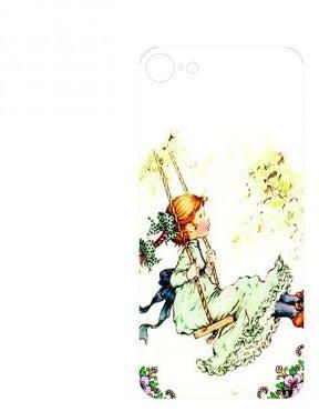 Printed Back Phone Sticker For Iphone 8 Plus Girl On The Swing