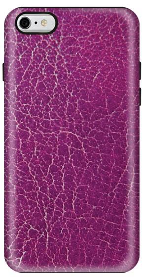 Stylizedd Apple iPhone 6 Plus Premium Dual Layer Tough case cover Matte Finish - Purple Leather