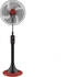 Get Tornado TSF-18MB Stand Fan, 18 Inch, 4 Blades, 3 Speeds - Black Red with best offers | Raneen.com