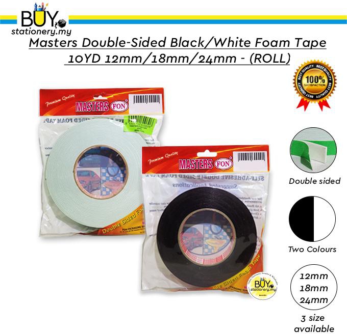 Masters Double-sided Foam Tape 3 Types - Roll (Black - White)