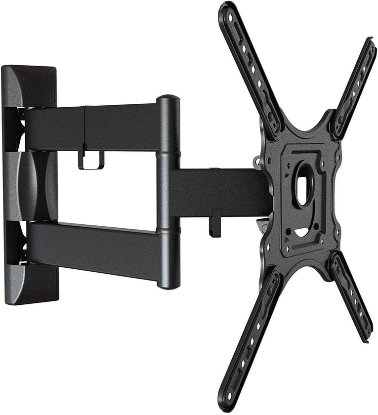 Ntech TV Wall Mount Bracket With Full Motion Swing Out Tilt For Most 32-58 Inches LED LCD Oled Plasma Flat Screen Monitor Up To 30Kg