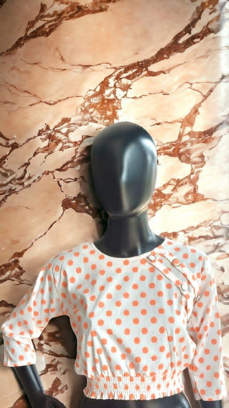 Dotted Cotton Blouse