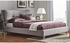 A to Z Furniture - سرير من القطيفة مبطن على شكل لوح رأسي سوبر كينج باللون الرمادي بدون مرتبة
