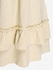 Plus Size Guipure Lace Panel Swiss Dot Ruffles Butterfly Sleeves A Line Dress - L | Us 12