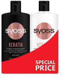 Syoss Keratin Shampoo 500 ml + Conditioner 500 ml