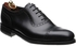 LOAKE - FLEET Premium calf semi brogue Oxford shoe - Black