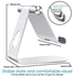 Desktop Stand Holder For Tablet Silver