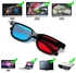 New Red Blue 3D Glasses Frame Anaglyph TV Movie DVD Game