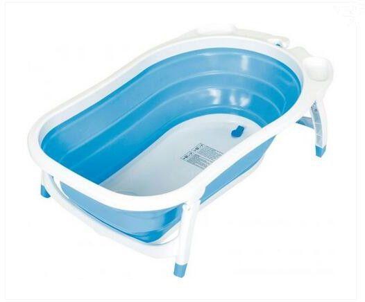 Children Folding Bath Tub blue