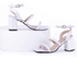 Lifestylesh SN-700 Leather Shoes With Transparent Strap - White