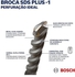 Bosch Sds Plus 1 Hammer Drill Bit, 10 X 160Mm, Silver