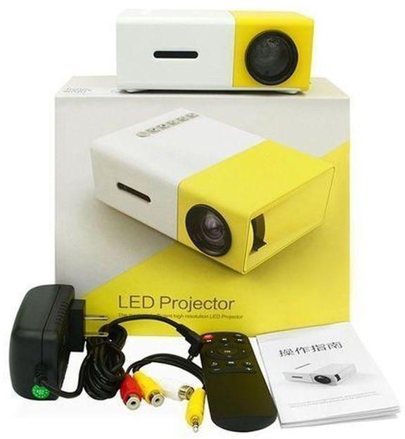 LED Mini Home Projector HD 1080P Images+HDMI Cable