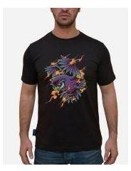Printed Owl from Hell T- Shirt - Black