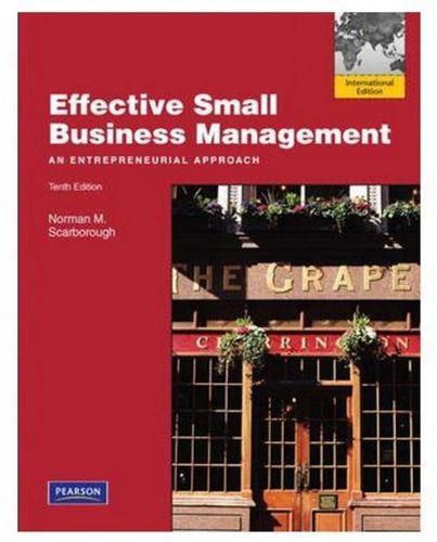 Effective Small Business Management: International Edition ,Ed. :10