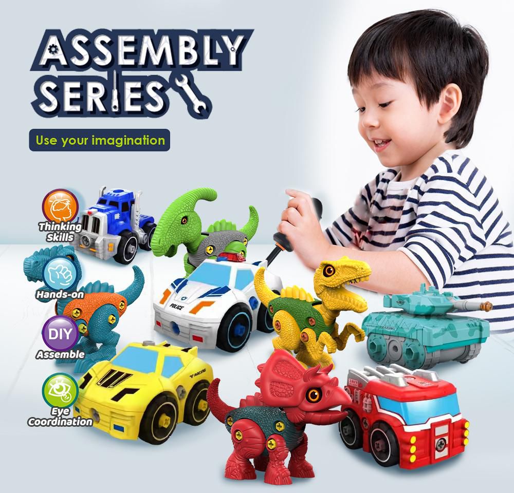 DIY Assemble Disassemble 3D Puzzle Mini Figure Educational Children Toy
