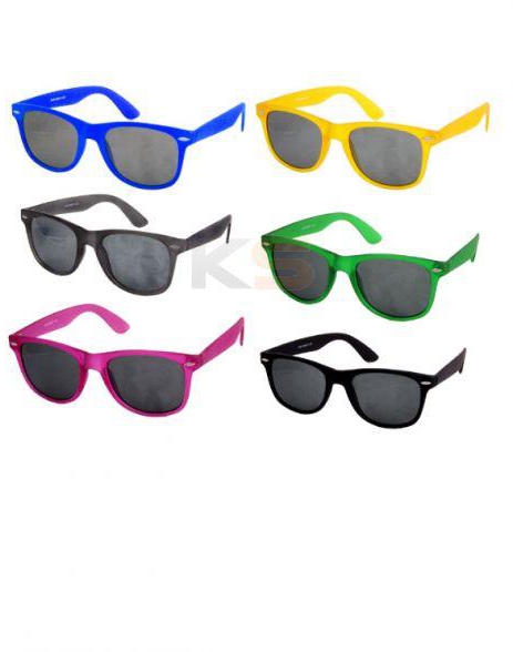 Waffer Sunglasses Mirrored & UV Protection Unisex [3in1 Bundle] - Random Color