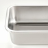 IKEA 365+ Food container with lid - rectangular stainless steel/bamboo 1.0 l