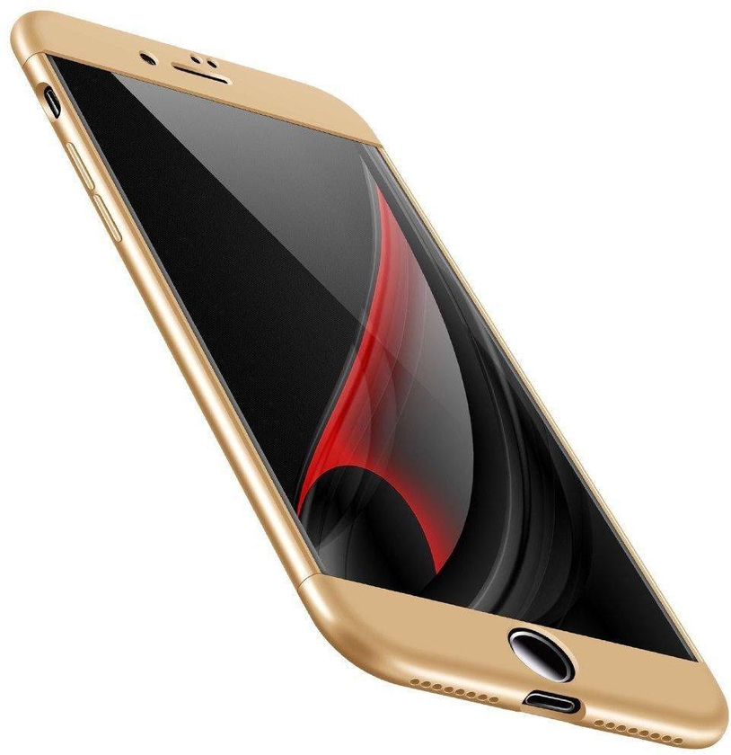 Apple iPhone 7 Case, Fashion ultra Slim Gkk 360 Full Protection Cover Case - Gold