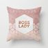 New simple geometric sofa pillow set pink color polyester household office cushion cushion cover pillow core protection
