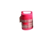 Plaid Top Handle Food Flask- Pink
