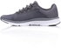 Air Walk Self Pattern Lace Up Canvas Sneakers - Ash Grey
