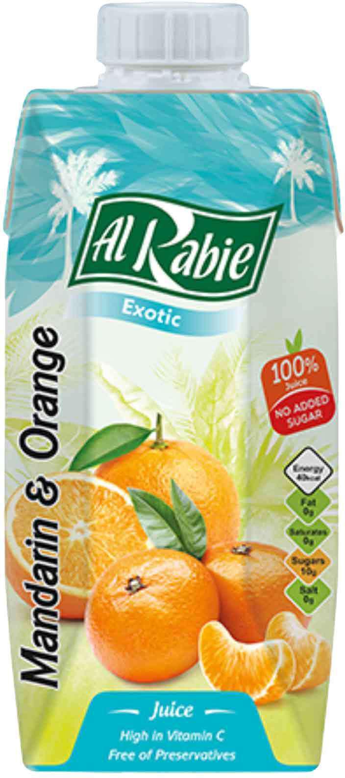 Al Rabie Mandarin And Orange Juice 330ml