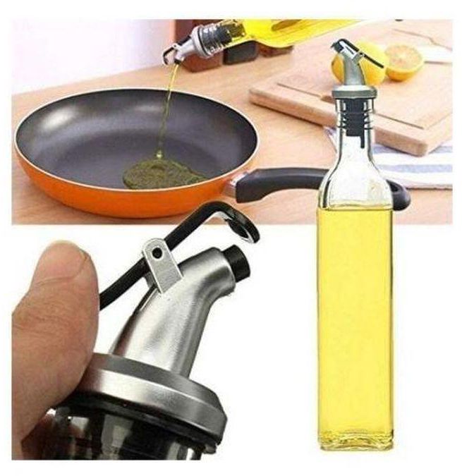 Glass Jar Oil/Vinegar Dispenser Bottle