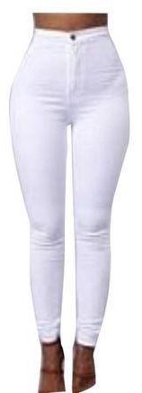 Generic Fashionable Ladies Jeans- White