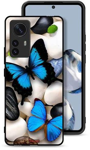Xiaomi 12S Pro Protective Case Cover Butterflies On Stones