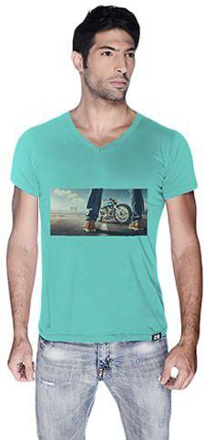 Creo Highway Bikers  T-Shirt For Men - S, Green