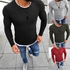 Men's T-shirts Winter Basic Solid Color O Neck Long Sleeve Knitted Pullover Slim Thin Sweater Plus Size Black Red Spring Autumn