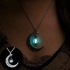 Fashion Glow In Dark Pendant Luminous Moon Necklace