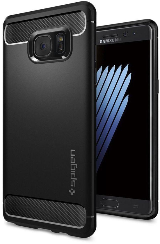 Galaxy Note 7 Case , Spigen Rugged Armor Black , 562CS20403