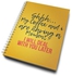 A4 Coffee Typography Funny Notebook Yellow