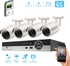 Tomvision - 2K Security Camera System 4CH 2MP Video DVR with 4Pcs 2.0Megapixel Indoor Outdoor Waterproof IP66 Cameras,Home Security P2P, 100ft Night Vision, for Home Business (4CHKIT(1TB), White)