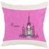 Landmark Moscow Printed Cushion Cover White/Pink/Black 40 x 40centimeter