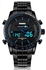 Skmei 2016 New Luxury Digital Black Military Sport WristWatch With Fully Functioning Chronograph
