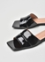 Stylish Elegant Flat Sandals Black