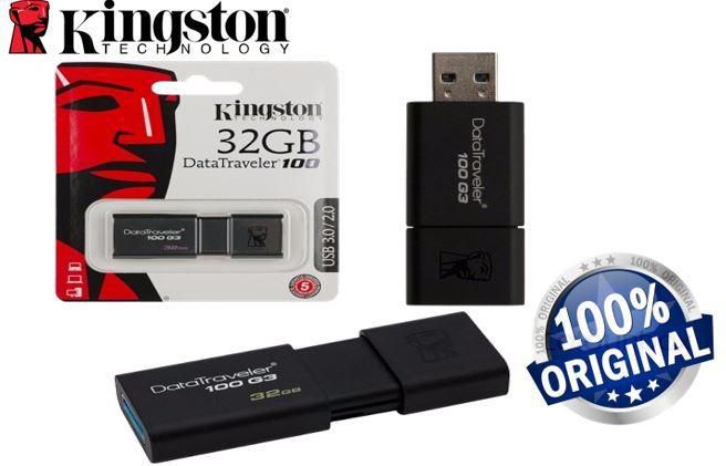 Kingston DT100G3 USB3.0 32GB USB Flash Drive/Pendrive/Thumb Drive (Black)