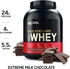 Optimum Nutrition Gold Standard 100% Whey Protein Powder, Extreme Milk Chocolate, 2.27 Kg, 5 Lb, 71 Servings