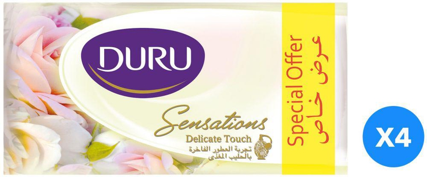 Duru Face and Body Soap - Delicate Touch - Set Of 4, 80 gm